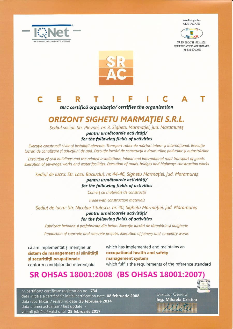 ISO 18001 : 2008